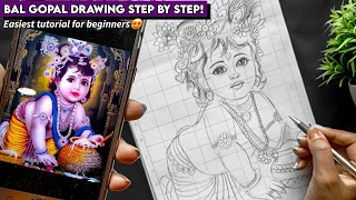 Bal Gopal drawing for beginners😍 Step by step|| The Arts Cafe