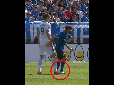 The Only Player Who fell ibrahimovic 😀