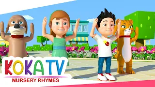 Head Shoulders Knees & Toes | Koka TV Nursery Rhymes