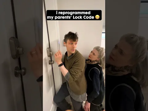 Mom can't open the door now 😅