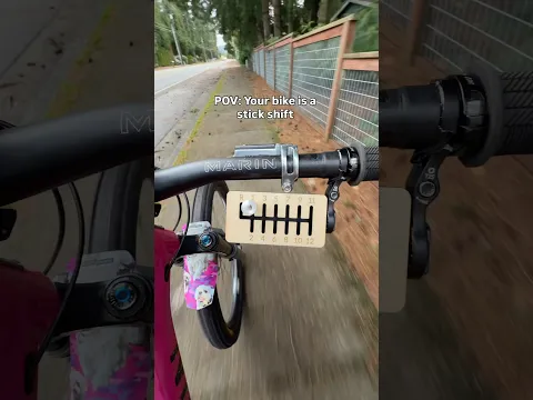 I made a SRAM (manual) Transmission!#bikehacks #mtb