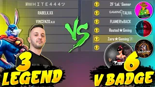 Vincenzo, White444,এবং Rabel এর সাথে বাংলাদেশের ৬ ইউটুবারের  কাস্টম ম্যাচ😱❤️ অবিশ্বাস্যকর সে কাস্টম😍