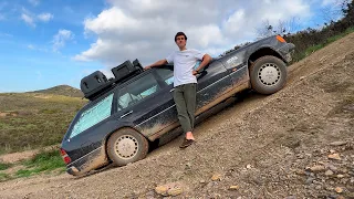 Je pousse les limites de ma voiture aménagée.