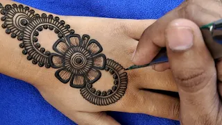 simple and beautiful very easy mehndi design || mehandi design|| mehendi design||@indiaart123