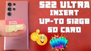 Samsung Galaxy S22 Ultra Insert 512GB SD CARD Add More Storage to Transfer 8K Video's,Games,Music,