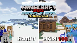 100 Hari di Minecraft Tapi SNOWY PLAINS ONLY (Ft. @mohercool ) - Duo Minecraft 100 hari