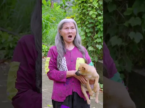 How hard an elderly mother worked just to bring a pet home for her child❤️👵#homeless #trending