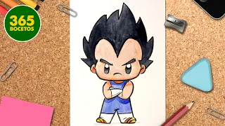 COMO DIBUJAR A VEGETA KAWAII - Dibujos Kawaii Faciles - Dragon Ball super Kawaii