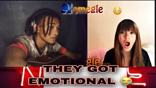 singing to strangers on omegle | Swiping tears of the strangers 😌
