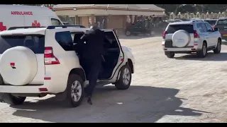 Watch How Mnangagwa and Escort Left  UFIC Church