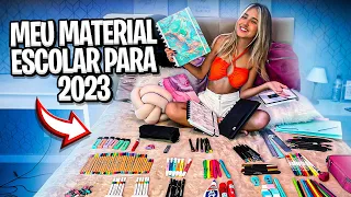 MOSTRANDO MEU MATERIAL ESCOLAR 2023  - Vicky