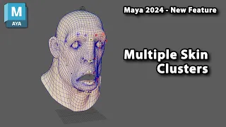 Facial rigging with Multi-Skin Cluster (Maya 2024 New Feature!)
