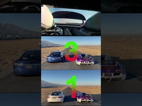Tesla Eats $1Million Bugatti Veyron? #shorts