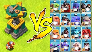 New Battle Builder vs. Every Troop in the Game!  "Clash Of Clans" Super troops vs. BB