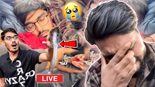 Amit Bhai Ko Asia Kaat Tha Cobra Snake Ne || Crazy xyz latest health update 😭