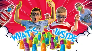 2023 Kids Cup Challenge | What’s Inside?? Mystery Prizes and PIE IN THE FACE!!