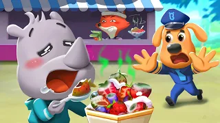 Jangan Makan Makanan Kotor | Tips Keamanan | keamanan makanan | Kartun Anak | Kepala Polisi Labrador