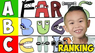 RANKING ALPHABET LORE Characters Based on Their Power Levels!