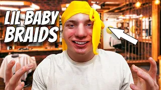 Giving A Fan Lil Baby Braids