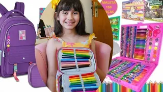 MEU MATERIAL ESCOLAR COLORIDO E CRIATIVO! #materialescolar