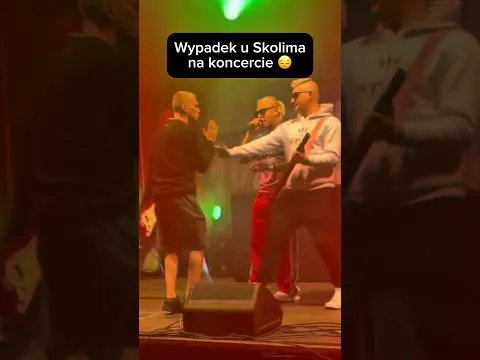 Wypadek u Skolima na koncercie 😔 #skolim