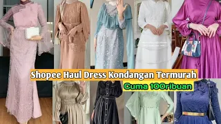 Shopee Haul Dress Kondangan/Lebaran Termurah dan Cantik 2022