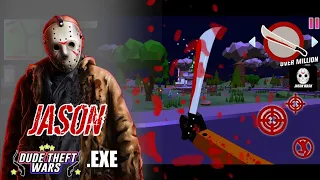 Become A JASON 🔪 VOORHEES ☠️‼️Dude Theft Wars .Exe | Dude Theft Wars Funny Moments
