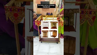 Foldable pooja stand from @anaghaenterprises6577 or for orders call 9182386439 #foldablepoojastand