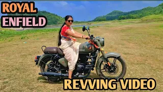 Royal Enfield classic 350 girl Revving//Subhash Nupur vlog #subhashnupurvlog#purulia#minipehelgao