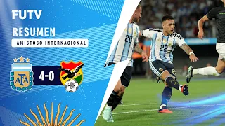 Resumen: Argentina 4-0 Bolivia / Amistoso 2026