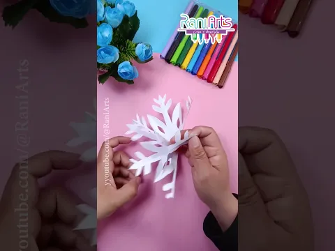 cómo hacer COPO DE NIEVE con papel muy fácil