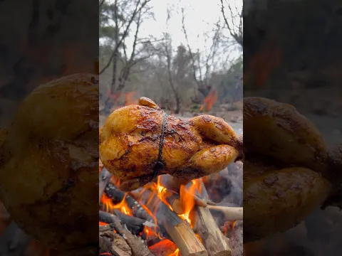 Doğada Kızarmış Tüm Tavuk 🐔 | Roasted Whole Chicken in Nature