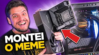 MONTANDO O PC ITX MAIS PODEROSO do MUNDO com RTX 4090 e RYZEN 9 7950X, será que PEGOU FOGO?