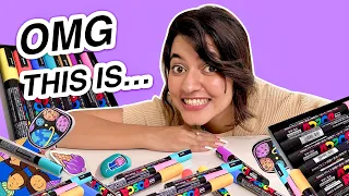 Created Artworks Using POSCA Pens  😱 | FIRST Time Pen Craft