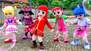 Badut TikTok Joget Gaya Viral Kekinian Badut Minnie Mouse Miya & Chang'e Mobile Legends Jill Sakura