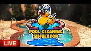🔴 Jogando Pool Cleaning Simulator Ao Vivo #poolcleaningsimulator #live #aovivo  #mayumigames