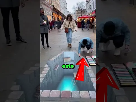 No creerías que esta pintura 3D atrapó a una persona #shorts