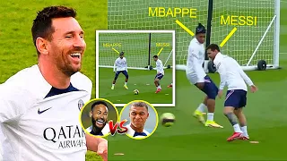 Messi did this to Mbappe in PSG training 😳