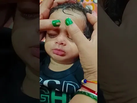 "नवजात शिशु की आंख, नाक और गाल की मालिश सही step by step😍 #BabyMassage"#newborn #newborncare#newborn