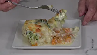 COLIFLOR Y BRÓCOLI AL HORNO CON BECHAMEL, TODOS ME PIDEN LA RECETA. La hago cada semana - VERDURAS