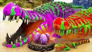 A Difícil Sobrevivência do Bebê Deinosuchus até Adulto! Vou Ter OVOS e Filhotes? ARK DINOSSAUROS
