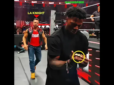 IShowSpeed Attack LA Knight With Brass Knuckles 💀🔥 #wwe #ishowspeed #edit #shorts