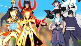 Himawari 🆚 Sarada || Boruto 🆚 Sasuke || Naruto 🆚 Madara || Minato 🆚 Obito #naruto #boruto 