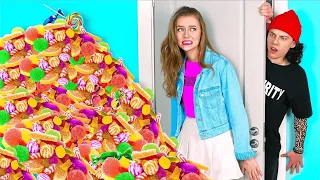 HOW TO SNEAK CANDY ON THE SLY 🤫🍬 Food Challenges & Funny moments by SMOL