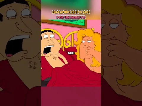 Un insecto le pica a Quagmire #padredefamiliaespañollatino