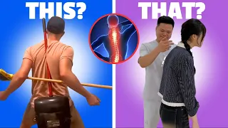 Satisfying Chiropractic Adjustment Compilation Back Spiral Pain