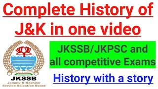 Complete History of Jammu and Kashmir // Sequence of Dynasties & important facts || For Competitive