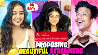 PROPOSING BEAUTIFUL STREAMERS LIVE 😍 | @rameshmaity0