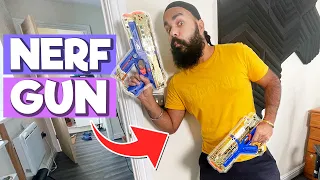 NERF GUN WAR WITH LOGGY 🤣