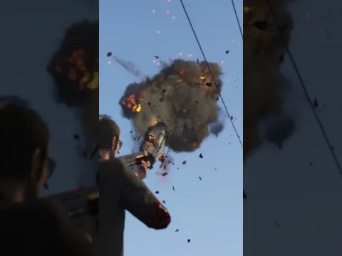 GTA V - Trevor manda a la poli voladora al asfalto
